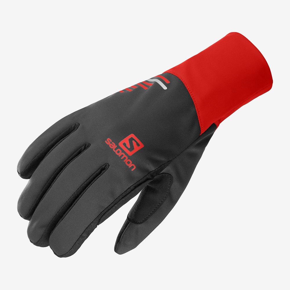 SALOMON EQUIPE U Philippines - Men's Gloves - Black | 179563-NCB